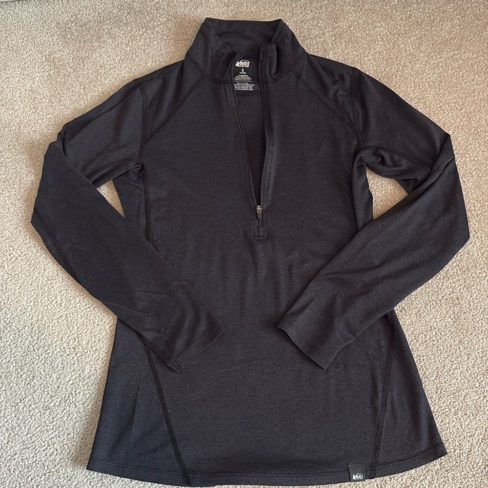 REI Co-op Black Quarter Zip Small